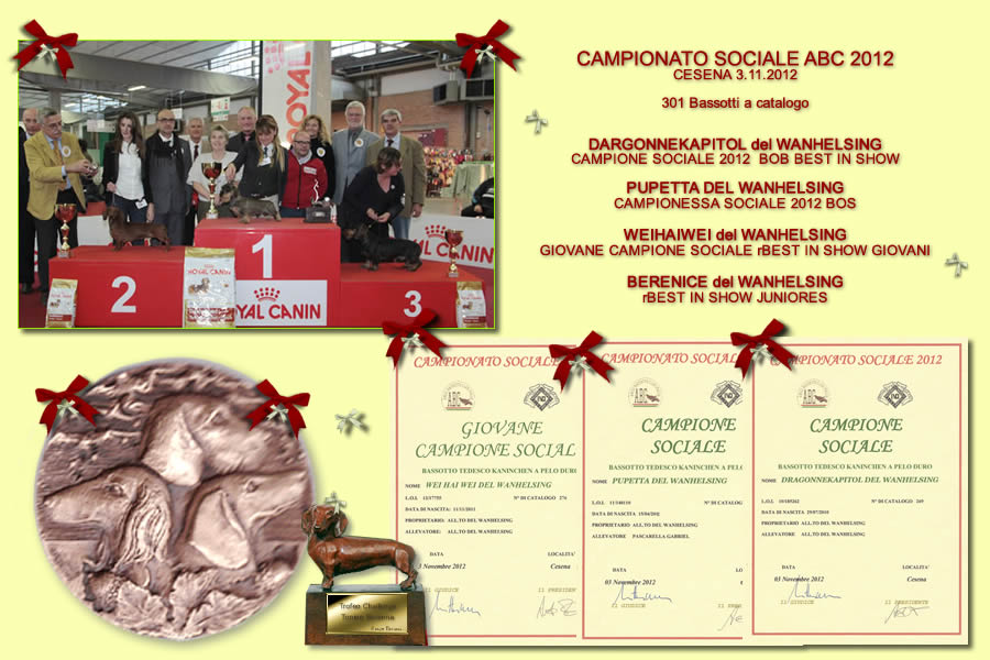 Title-card page from the house archive: Campionato Sociale ABC · Cesena, 2012